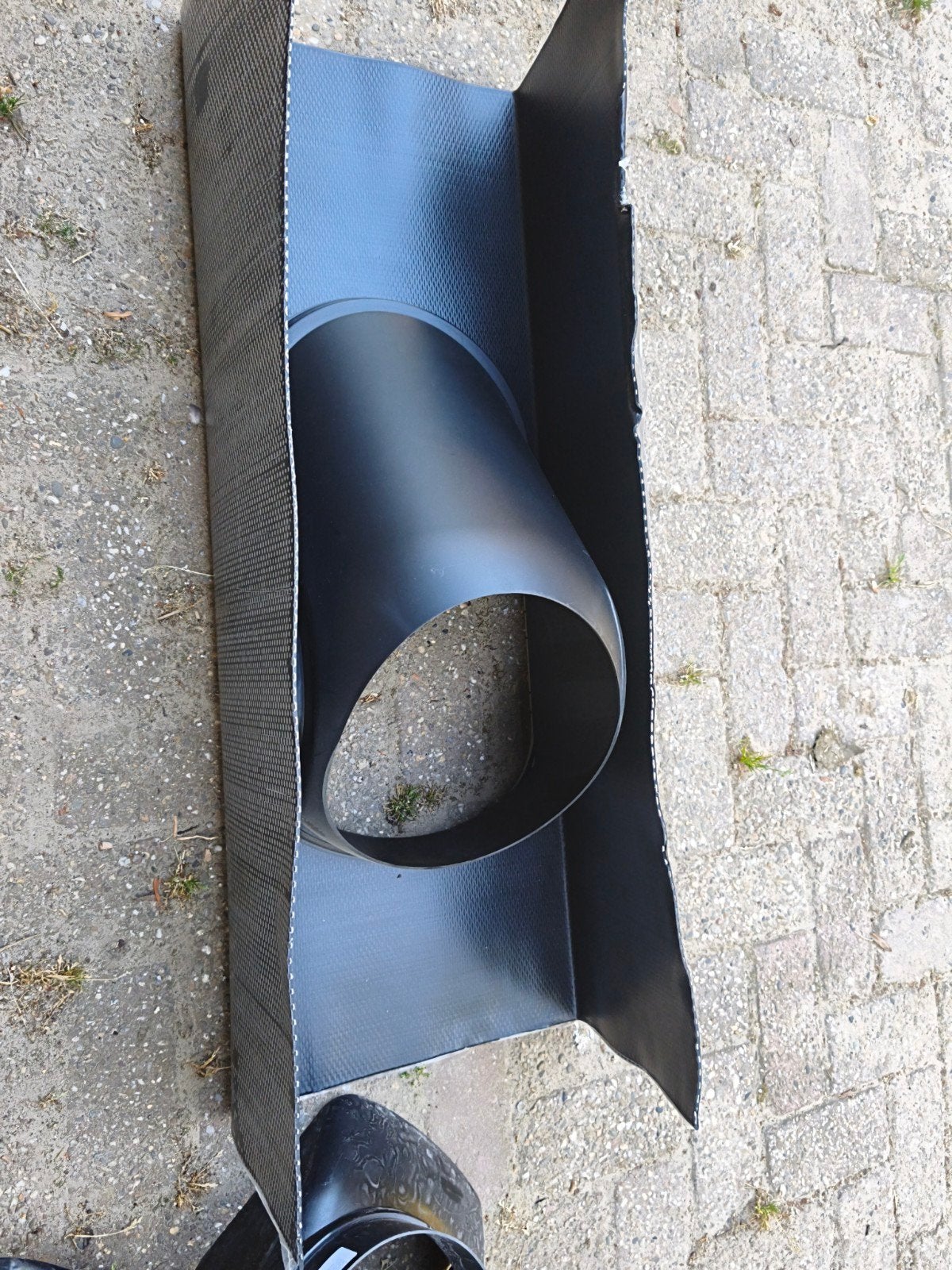 Burgerhout dakdoorvoerpan 240mm opening., Verzenden, Ventilator