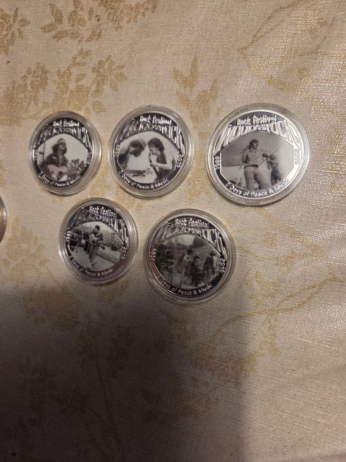 Woodstock 50th Anniversary Herdenkingsmunten Set, Ophalen of Verzenden