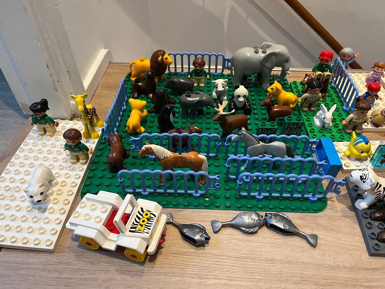 Grote partij LEGO Duplo incl. Dierentuin en prinsessen, Ophalen, Gebruikt, Duplo