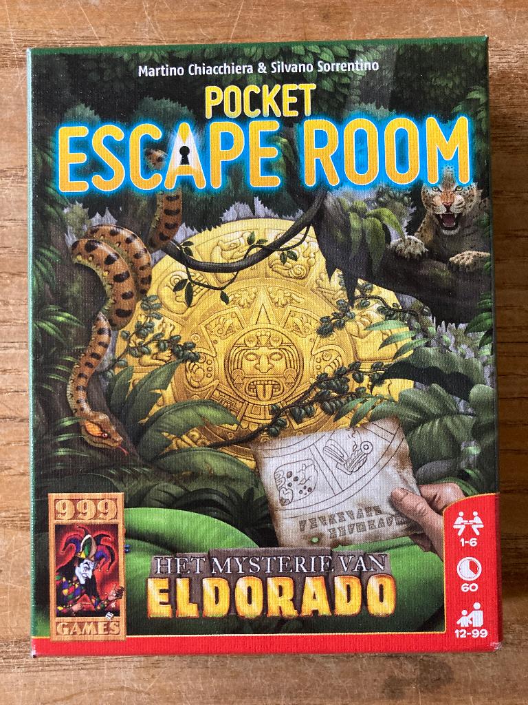 999 games - Escape room - Het Mysterie van Eldorado - zgan, Hobby en Vrije tijd, Vijf spelers of meer, Ophalen of Verzenden, Zo goed als nieuw