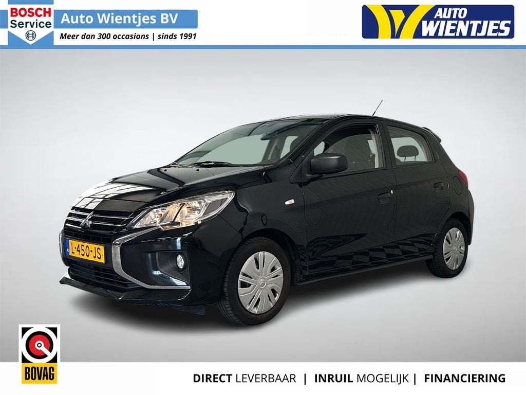 Mitsubishi Space Star 1.2 | Cool+ 5-Drs | Airco | Carplay, Auto's, Voorwielaandrijving, Gebruikt, 850 kg, Zwart