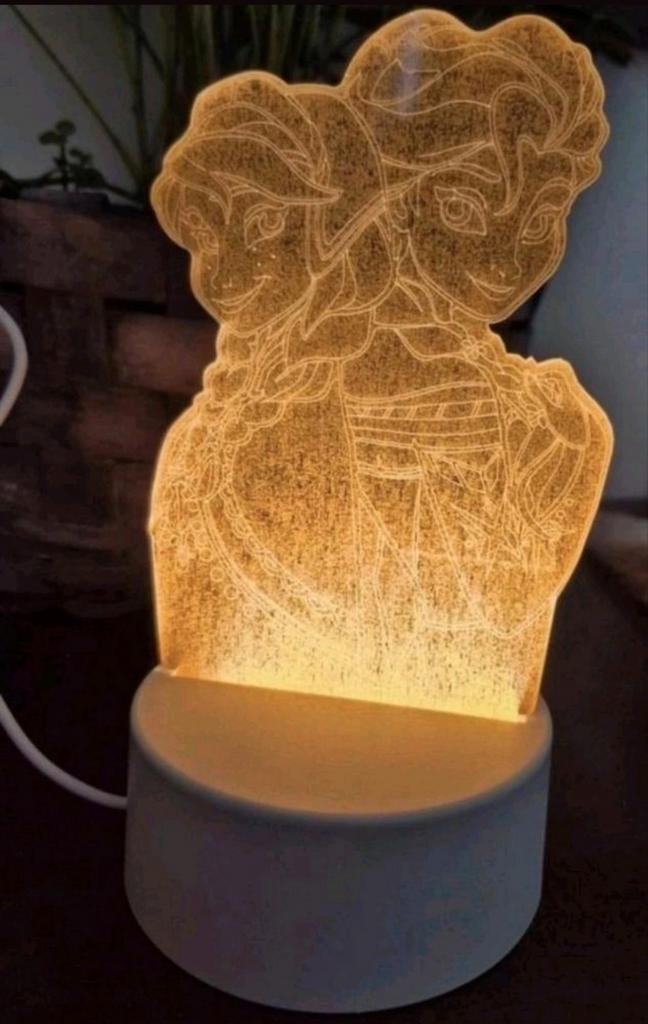 Frozen Elsa 3D lamp NIEUW, Ophalen of Verzenden, Nieuw