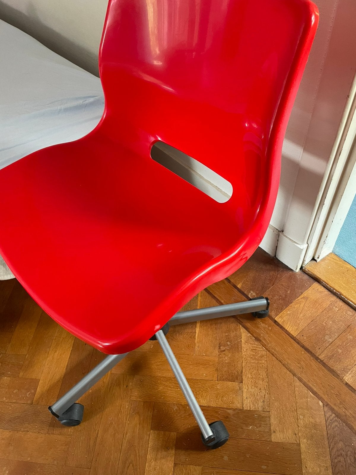 Bureaustoel, Ophalen, Zo goed als nieuw, Rood, Bureaustoel