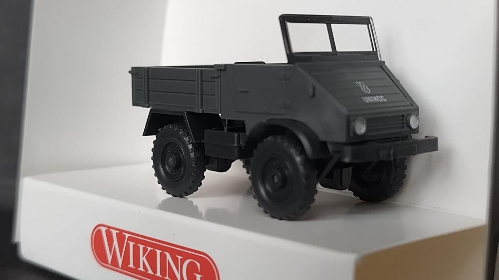 Unimog 411 1;87 H0 Wiking Pol, Wiking, Nieuw, Hijskraan, Tractor of Landbouw, Wiking@wiking.de