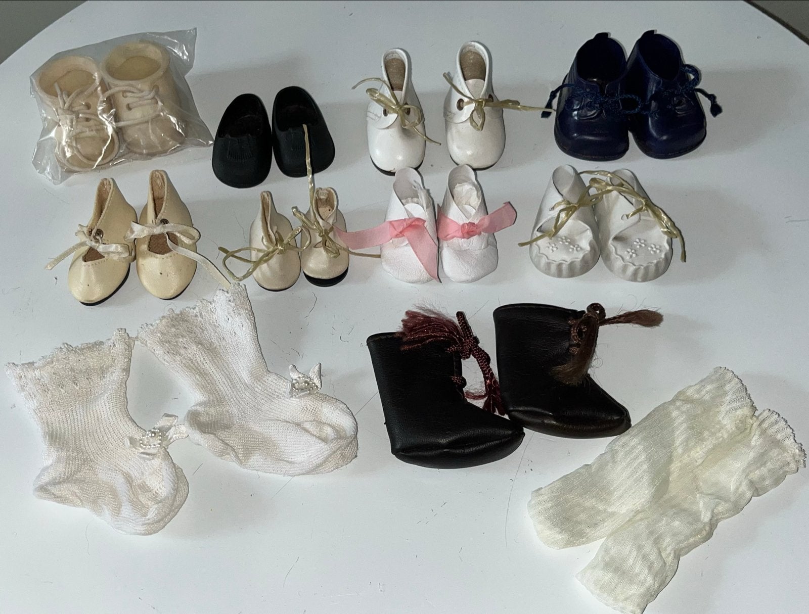 Diverse poppenschoentjes en sokjes - Vintage collectie, Kinderen en Baby's, Ophalen of Verzenden, Gebruikt, Overige typen