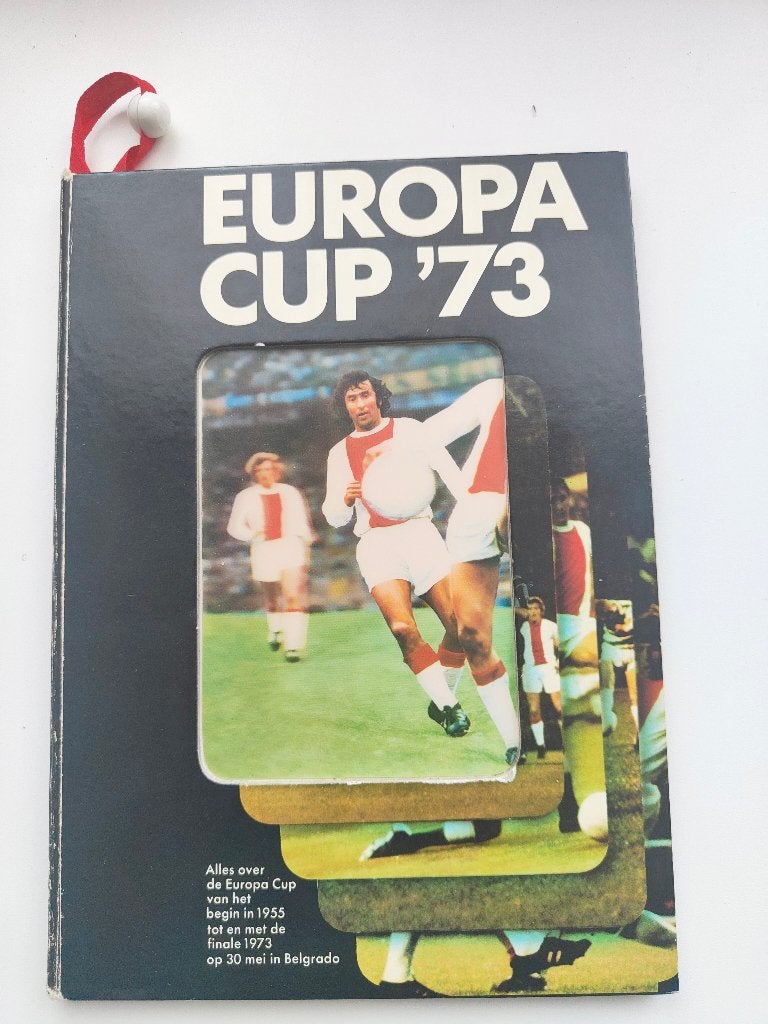 Europacup '73 SRV-album 55 blz.- Zeldzaam - COMPLEET!, Verzenden, Gebruikt, Ajax, Boek of Tijdschrift