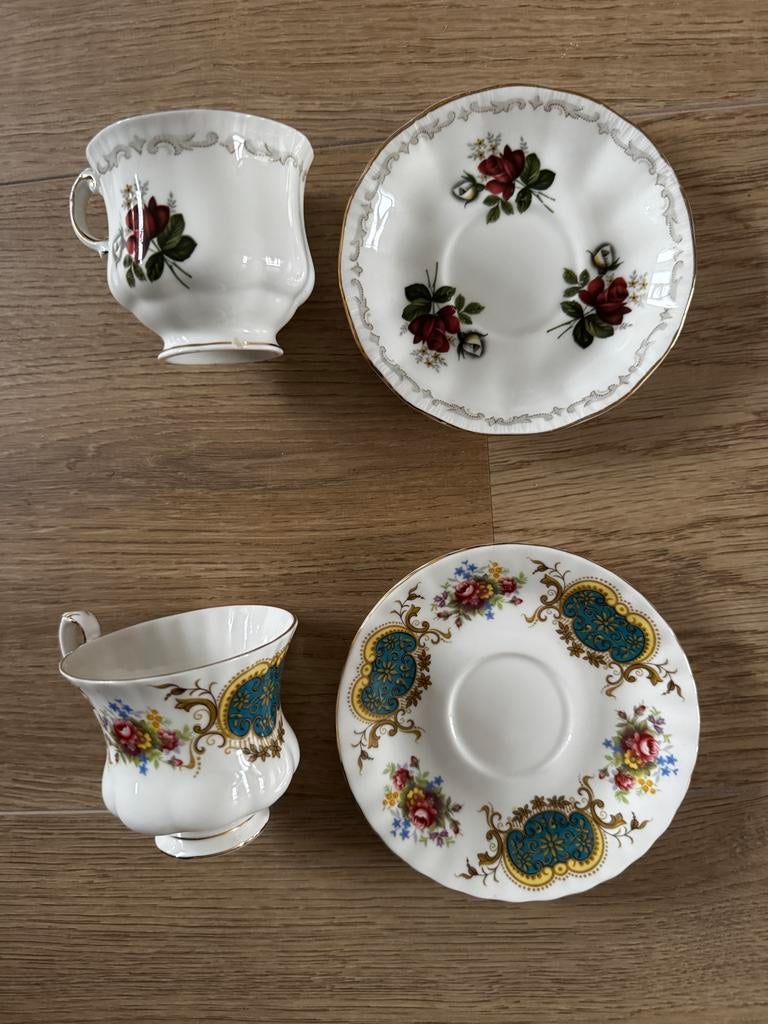 Royal Albert kop en schotel set - 2 stuks, Ophalen of Verzenden