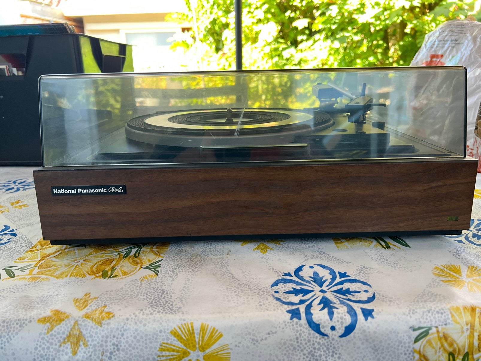 National Panasonic cd-4 ststem autonatic turntable., Gebruikt, Automatisch, Platenspeler, Ophalen