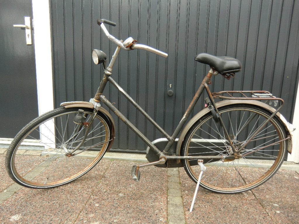 FONGERS "Oldtimer" framemaat 57 cm, slot en terugtraprem, Ophalen, Terugtraprem, Jaren '60 of nieuwer, Fongers