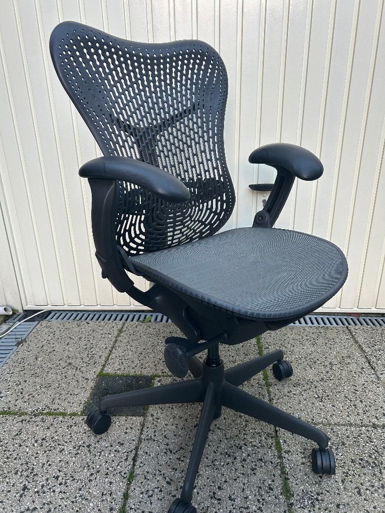 ZGAN Bureaustoel stoel Herman Miller Mirra Full Options, Ophalen, Zwart, Zo goed als nieuw, Nvt