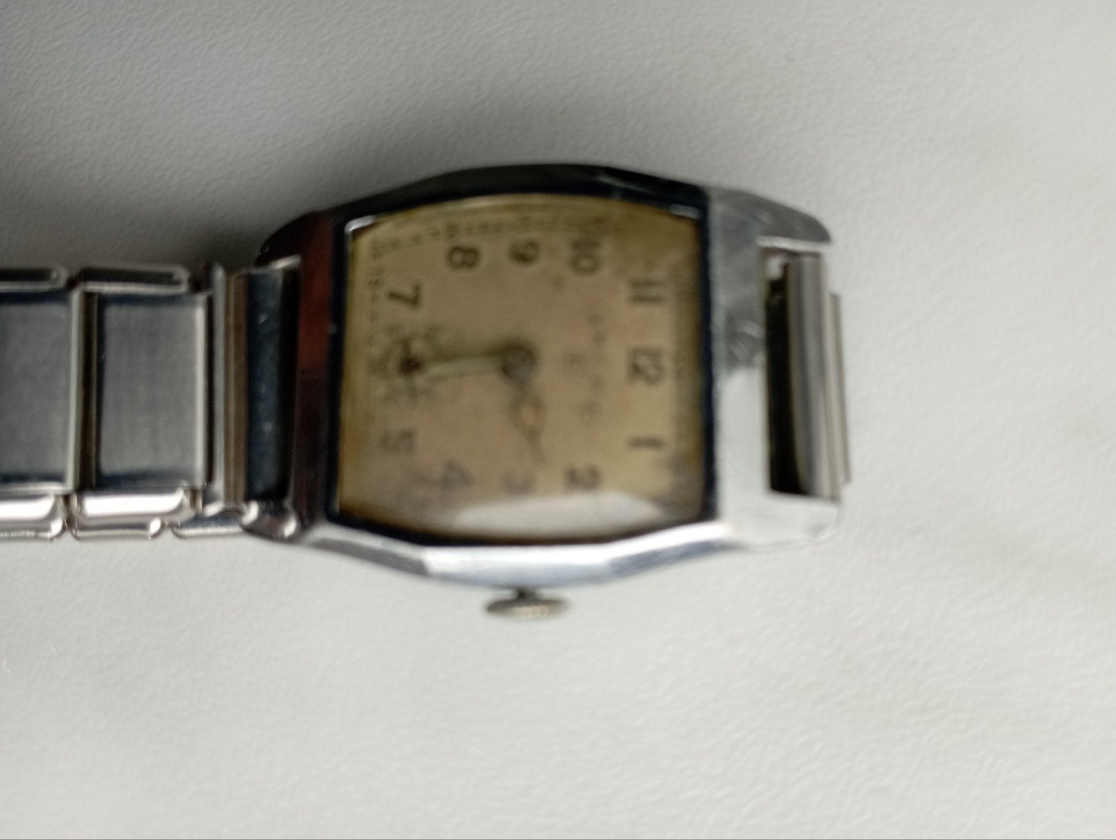 Vintage Polshorloge met Stalen Band, Overige merken, Staal, Met bandje, Polshorloge