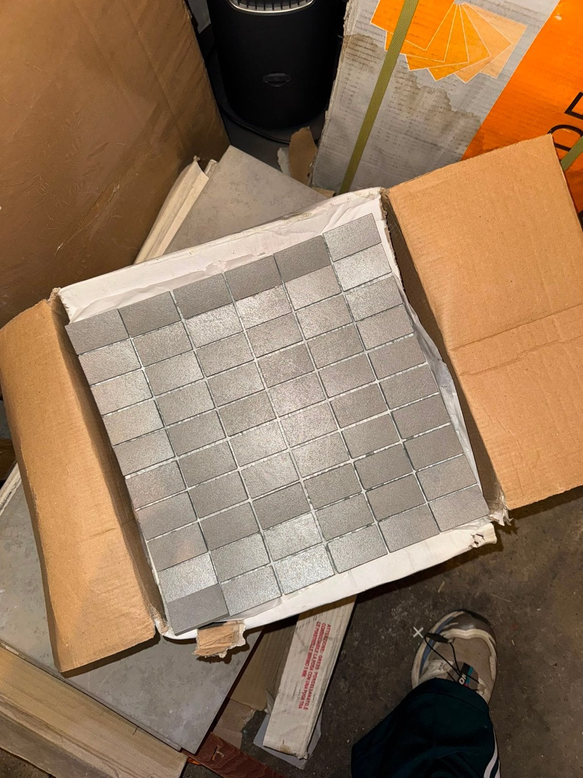 Grijze tegels 30x30 cm - 9 tegelcombinaties, Gebruikt, Ophalen of Verzenden, 20 tot 40 cm, Minder dan 5 m²