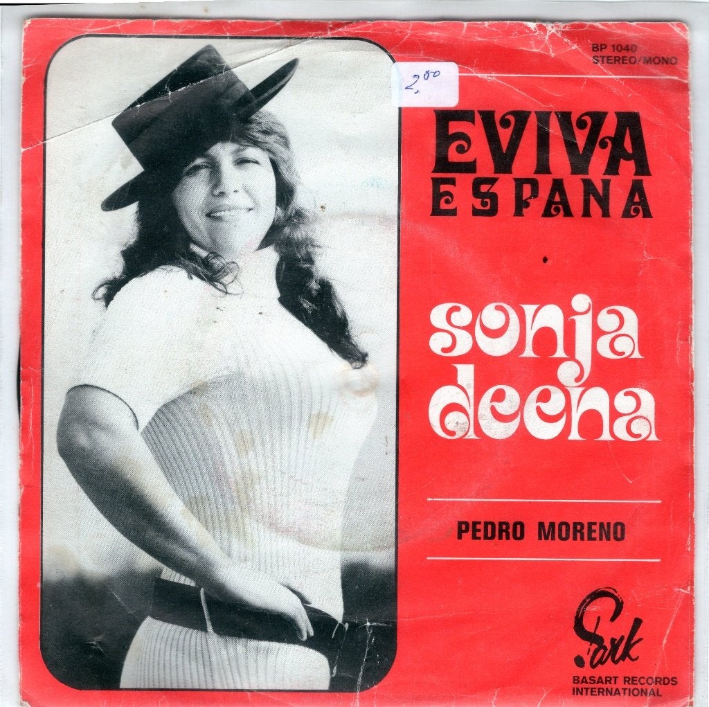 SONJA DEENA  -  Eviva Espana  (NL-talig), Cd's en Dvd's, Gebruikt, 7 inch, Nederlandstalig, Fotohoes