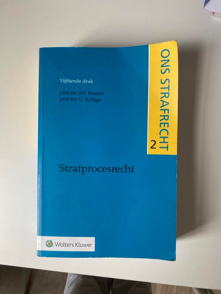 Ons Strafrecht 2: Strafprocesrecht, Boeken, Studieboeken en Cursussen, Ophalen of Verzenden, Gamma, Gelezen, WO