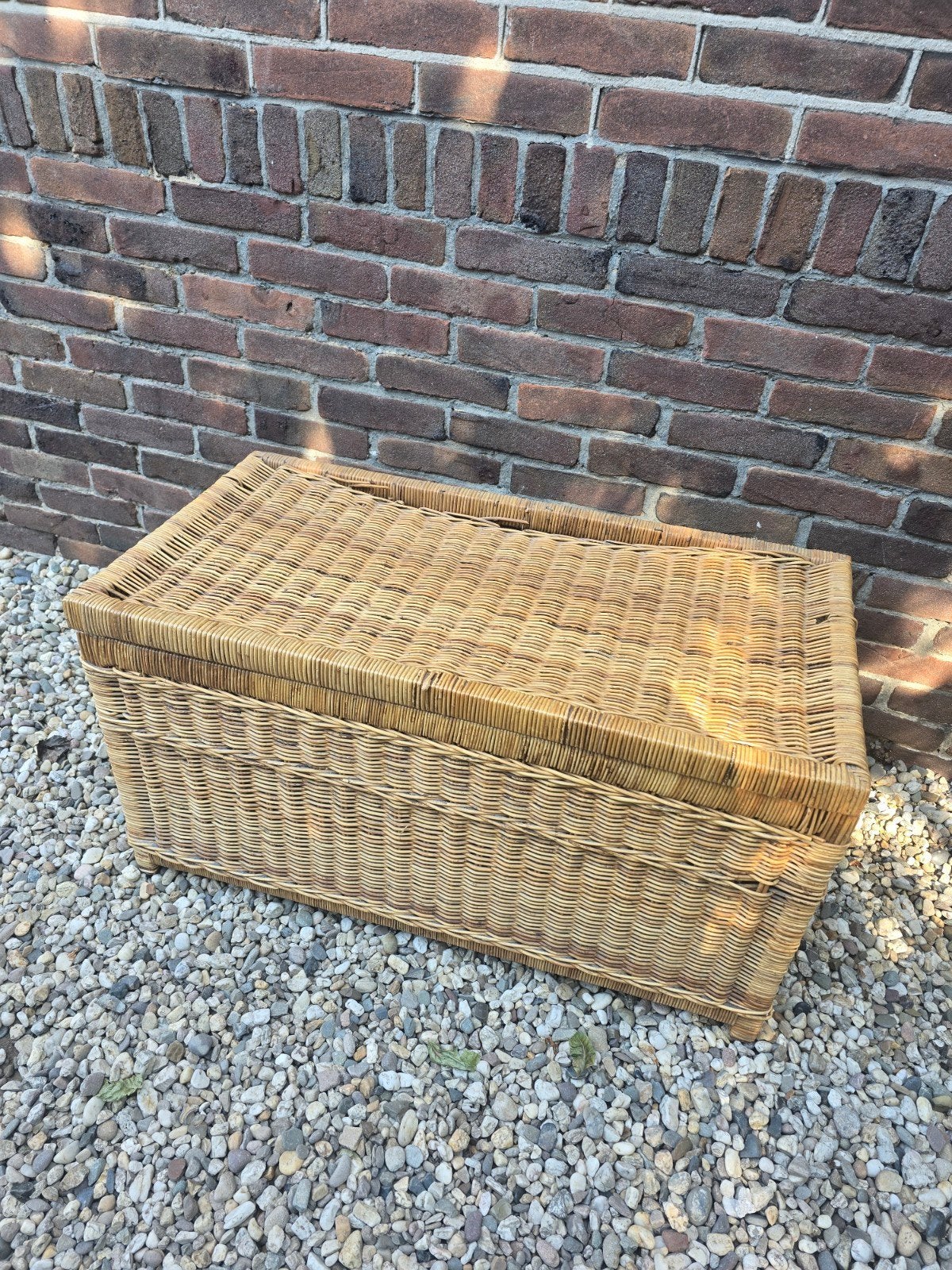 Rotan opbergkist / speelgoedkist, Huis en Inrichting, Woonaccessoires | Kisten, Gebruikt, 50 – 75, 75 tot 100 cm, 100 tot 150 cm