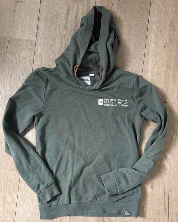 Hoodie van No Way Monday, maat 146, groen, Ophalen of Verzenden, Zo goed als nieuw, Jongen, Trui of Vest