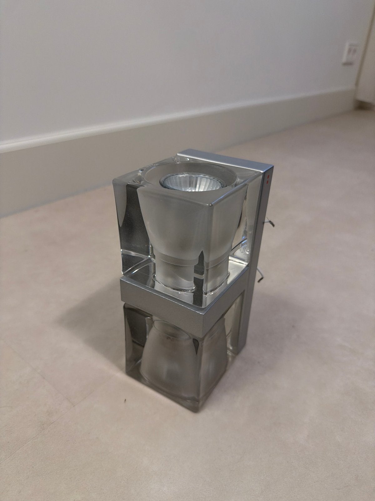 Fabbian Cubetto wandlamp - Design verlichting, Ophalen of Verzenden, Zo goed als nieuw, Glas