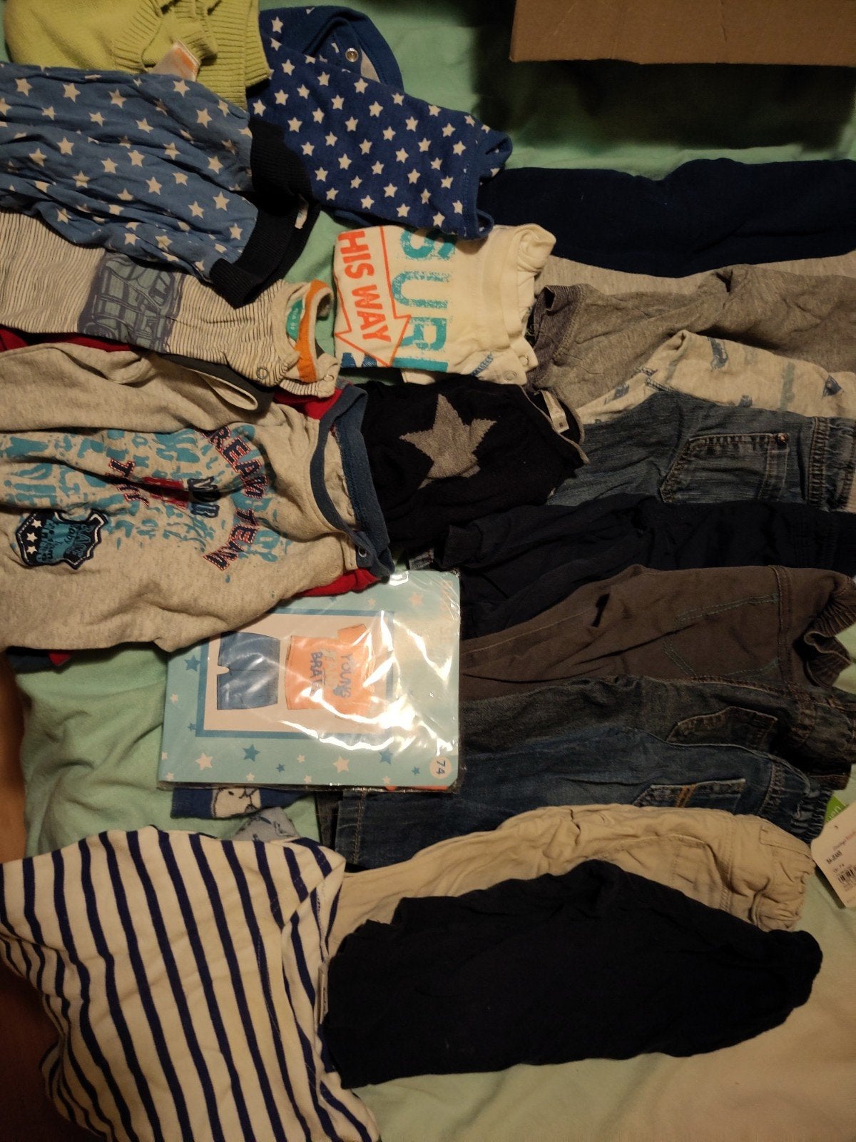 Kledingpakket maat 74 - Jongenskleding, Kinderen en Baby's, Babykleding | Maat 74, Ophalen of Verzenden, Gebruikt, Jongetje, Broekje