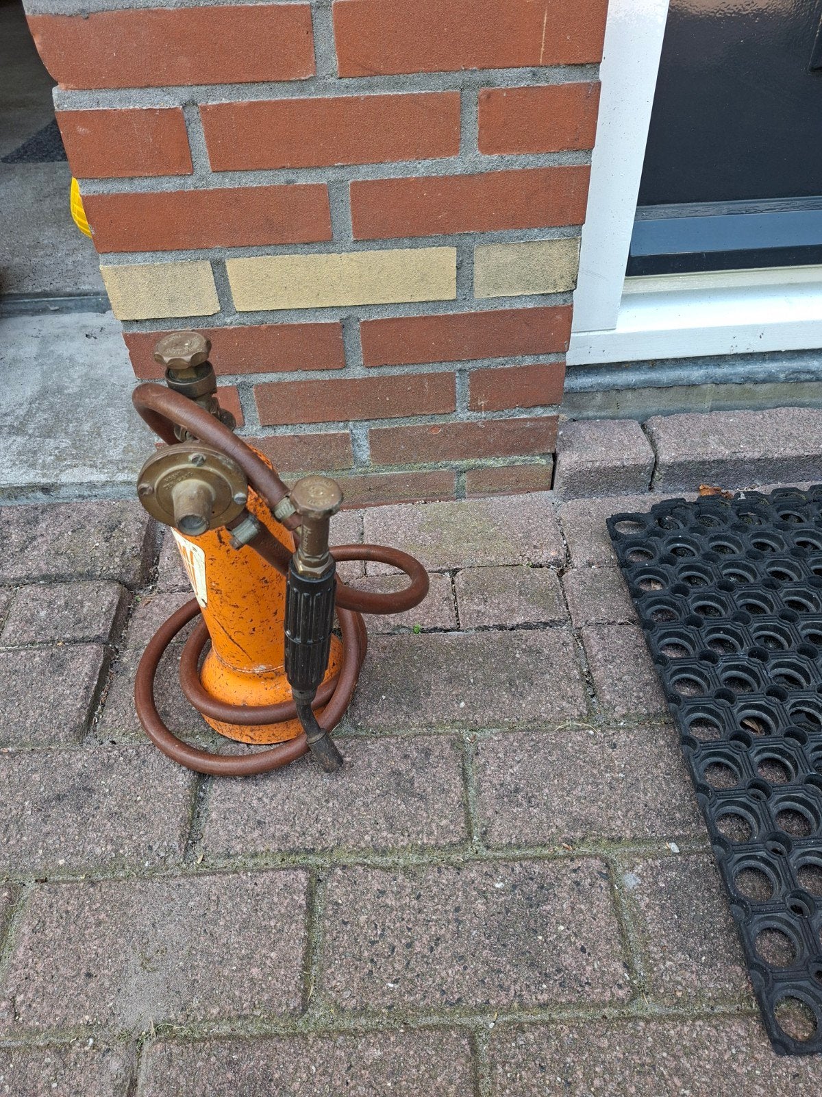 Karwei gasflesje, Ophalen of Verzenden, Gebruikt, Handmatig