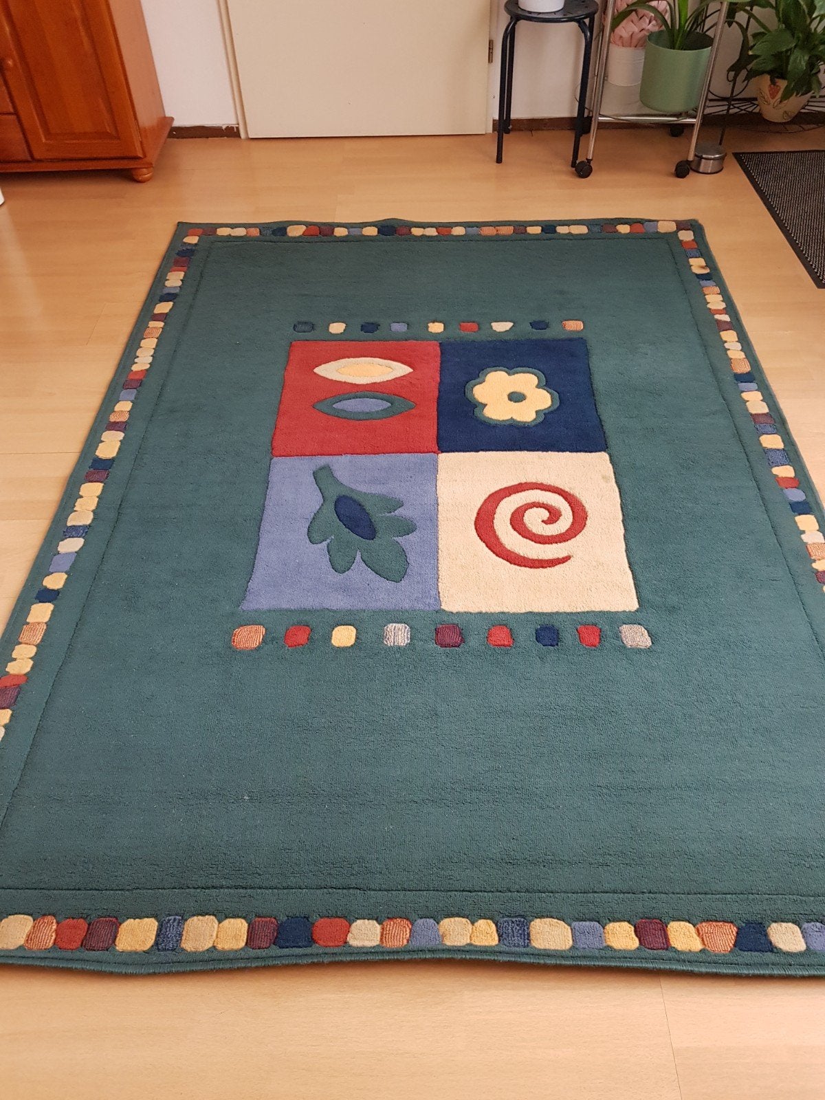 Mooie vloerkleed vintage 160x220, Ophalen of Verzenden, Zo goed als nieuw, Rechthoekig, 200 cm of meer