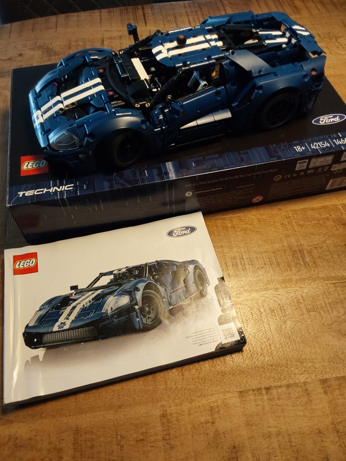 Lego Technic 42154 Ford GT - Zo goed als nieuw, Hobby en Vrije tijd, Modelbouw | Auto's en Voertuigen, Auto, Groter dan 1:32, Zo goed als nieuw