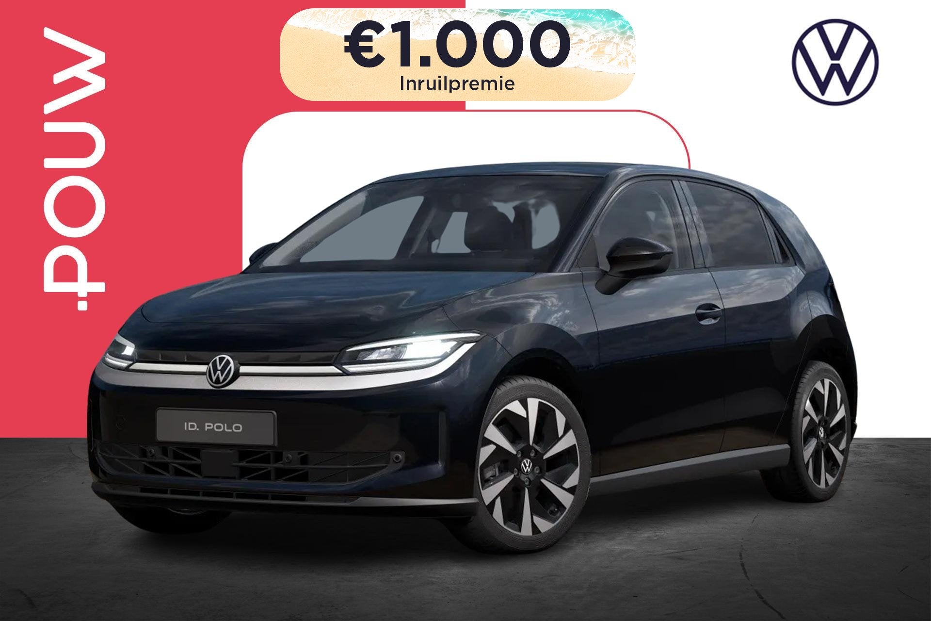 Volkswagen ID. Polo Life First Edition 211pk 52 kWh | LMV 17, Auto's, Volkswagen, 12 maanden, Stof, 453 km, Zwart