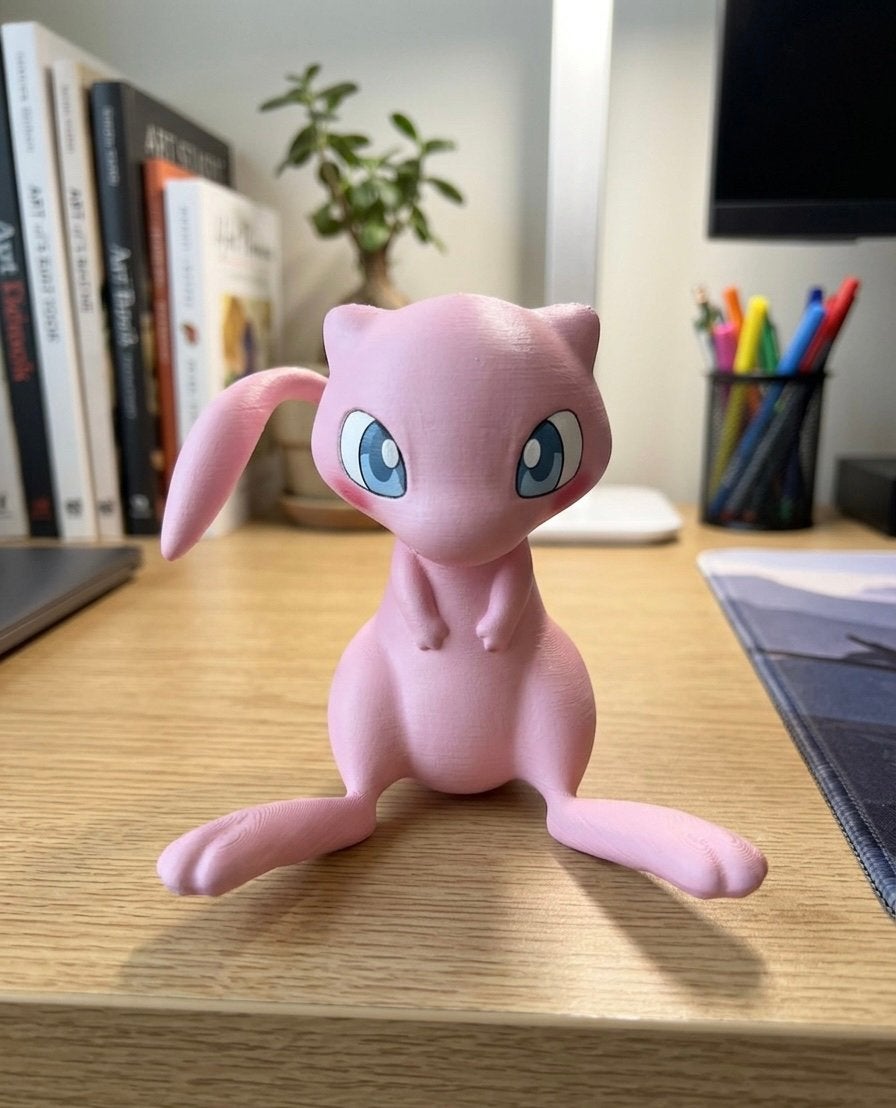 Uniek Mew Beeldje (Pokémon) – 3D Geprint, Ophalen of Verzenden, Nieuw