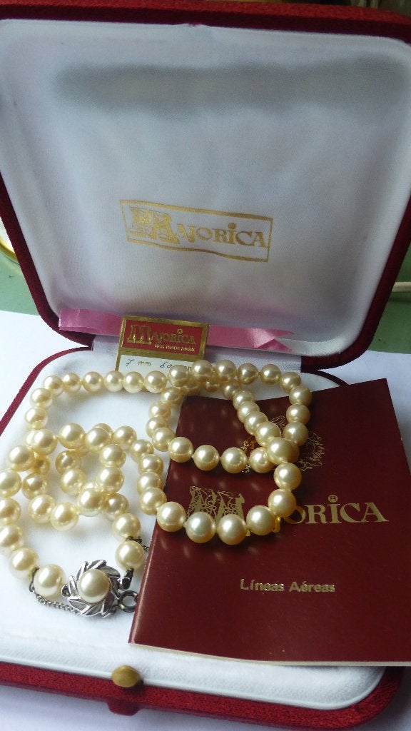 MAJORICA PAREL Collier Zilveren Slot sierdoos Certificaat, Verzenden, Nieuw, Wit, Zilver
