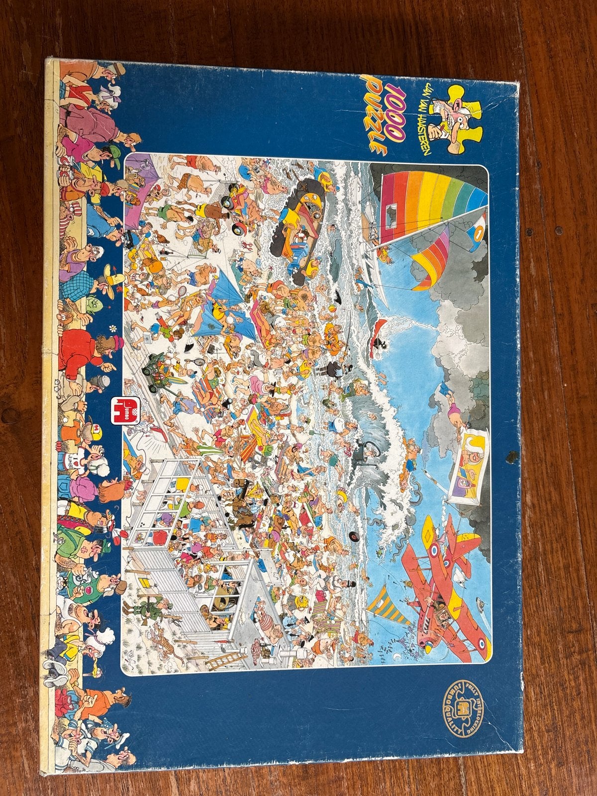 Jan van Haasteren 1000 stukjes puzzel - Strandplezier, Ophalen, 500 t/m 1500 stukjes, Gebruikt, Legpuzzel