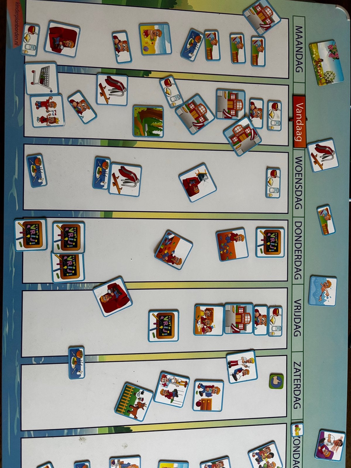 Magnetisch planbord met veel extra’s voor kinderen, Ophalen, Zo goed als nieuw