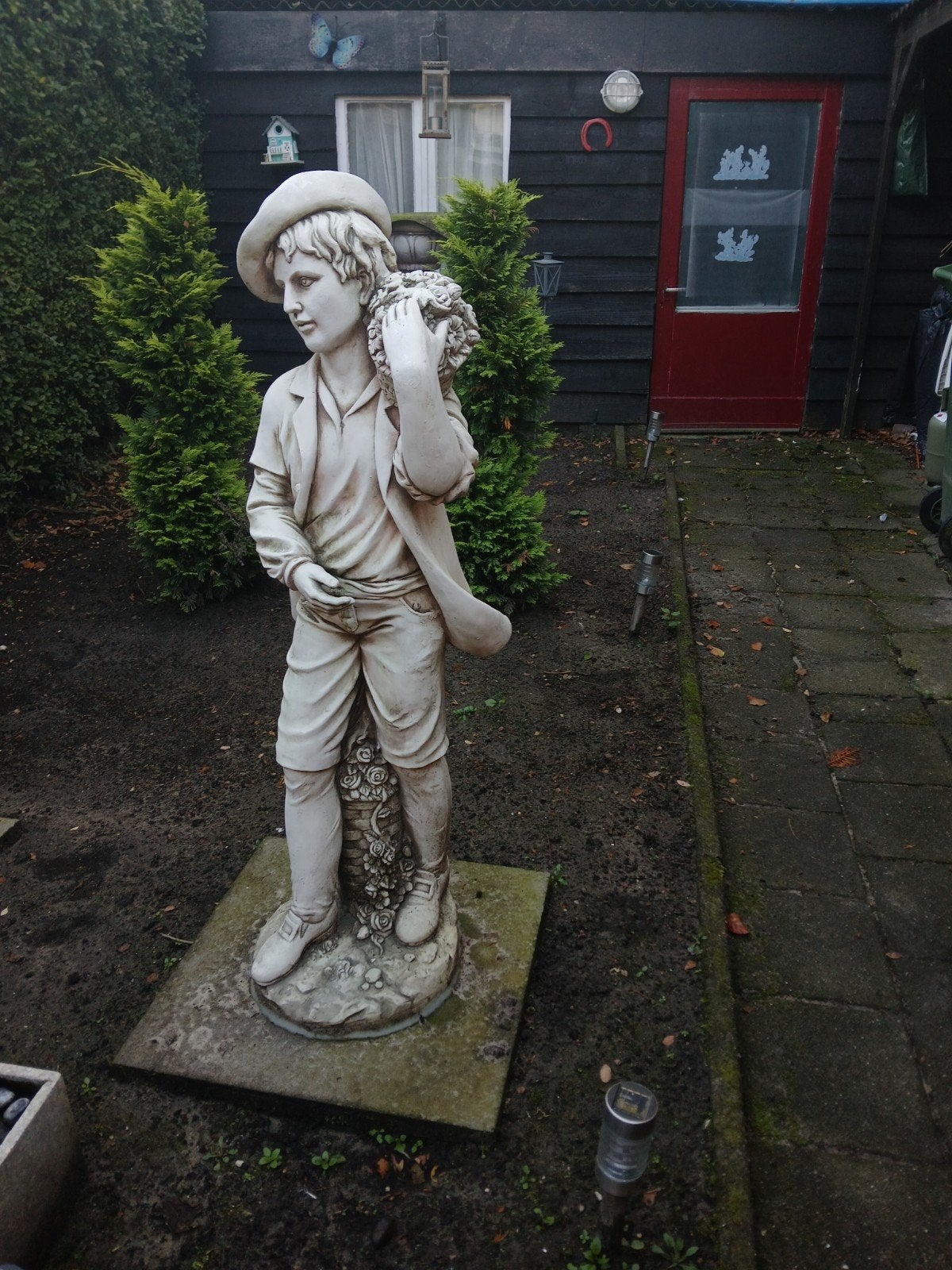 2 tuinbeelden €70 per stuk, Ophalen, Zo goed als nieuw, Mensenbeeld