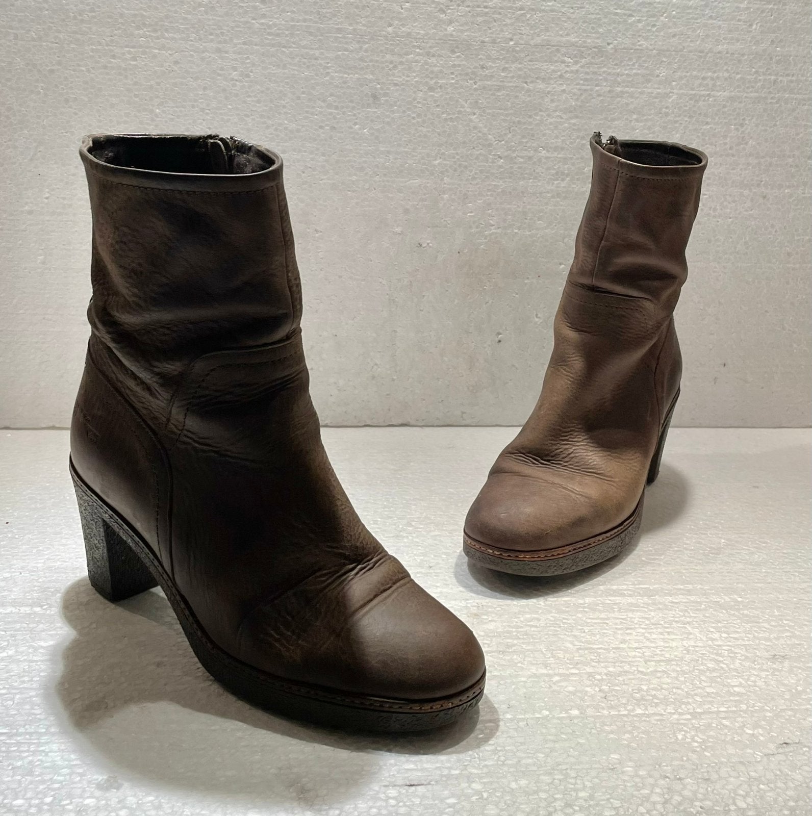 Via Vai enkel laarzen met hoge hakken bruin 38, Ophalen of Verzenden, Bruin, Schoenen met hoge hakken