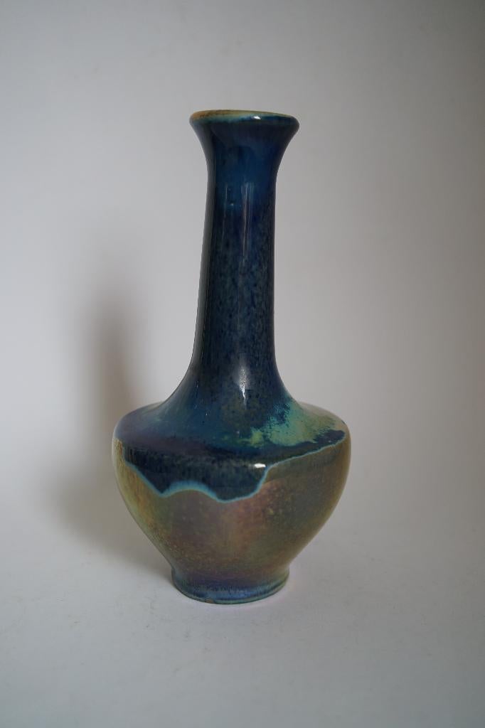 vaas keramiek grès de a. Cytere rambervillers blauw art deco, Ophalen of Verzenden