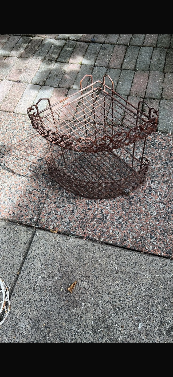 Decoratieve metalen hoekrekje voor planten of decoratie, Gebruikt, Minder dan 60 cm, Ophalen of Verzenden, Binnen