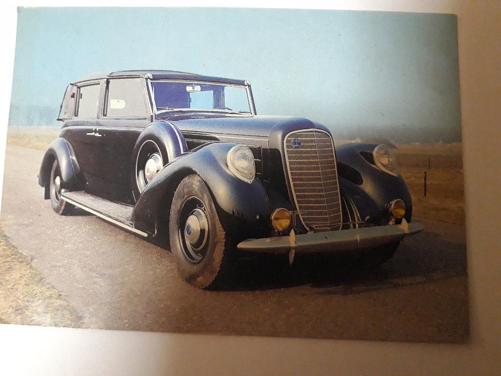 fotokaart Lincoln 1936, Ophalen of Verzenden, 1920 tot 1940, Gelopen, Voertuig