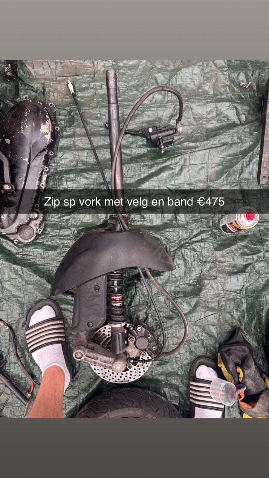 Zip sp vork orgineel, Ophalen, Zo goed als nieuw