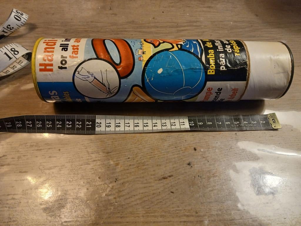 Vintage jaren '50 handpomp voor opblaasartikelen, Ophalen of Verzenden, Gebruikt, Handmatig
