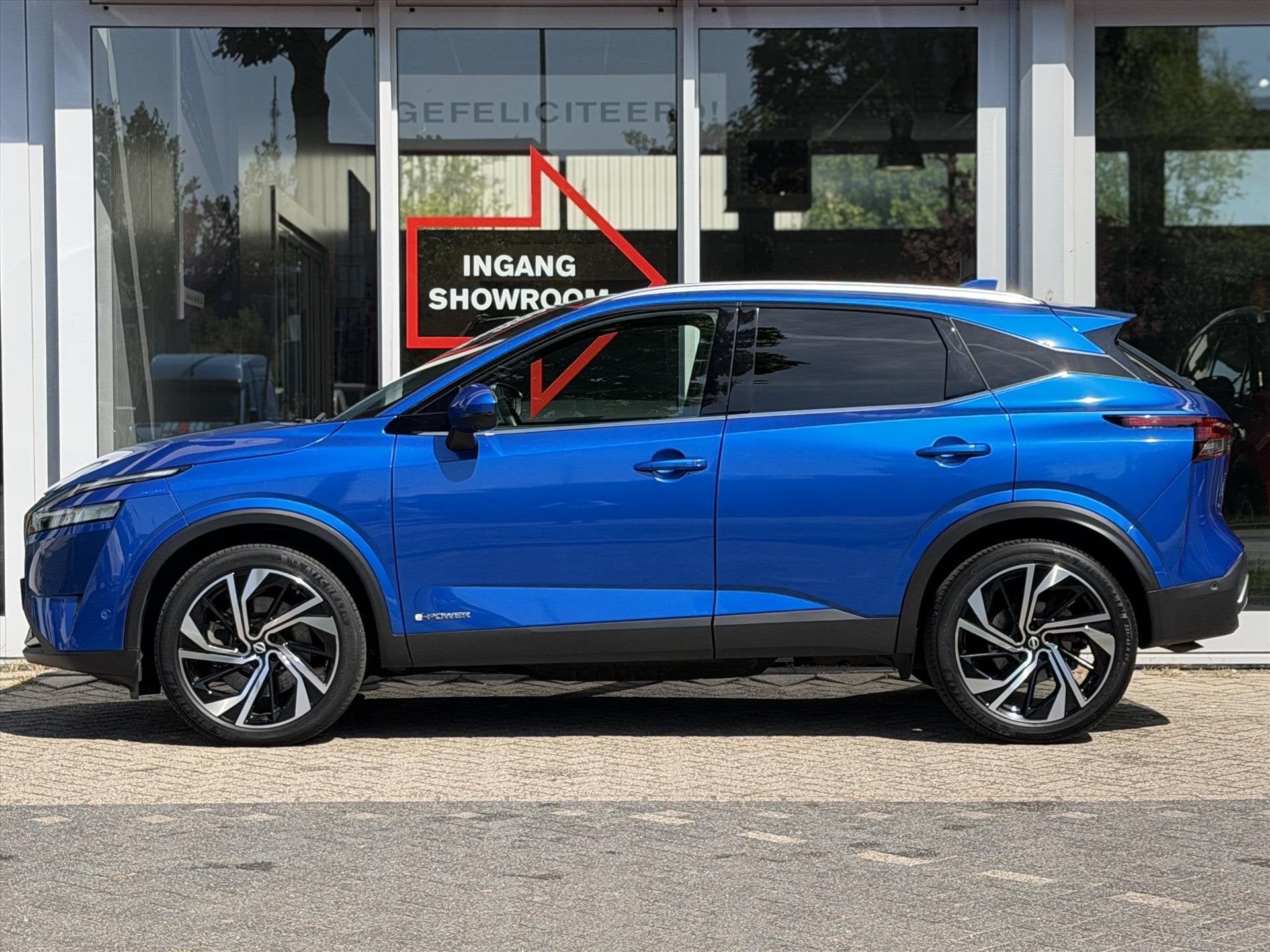 NISSAN Qashqai E-power 190pk Tekna Plus | Panoramadak | App, Auto's, 1497 cc, Gebruikt, 190 pk, Blauw