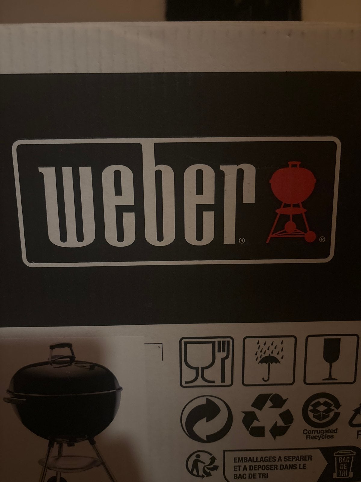 Foto 3 van Weber Bar-B-Kettle Houtskoolbarbecue 57cm Zwart