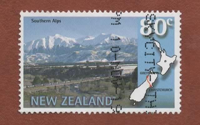 Treinen - New Zealand - 1615 - gebr, Verzenden, Gestempeld, Treinen
