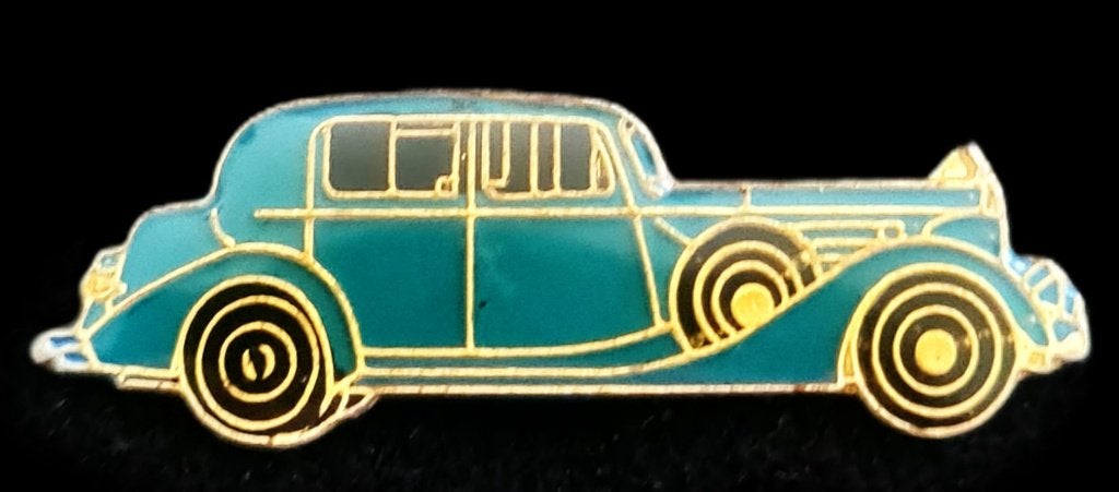 Rolls Royce afb. pin groen-blauw epoxy, Verzenden, Nieuw, Transport, Speldje of Pin