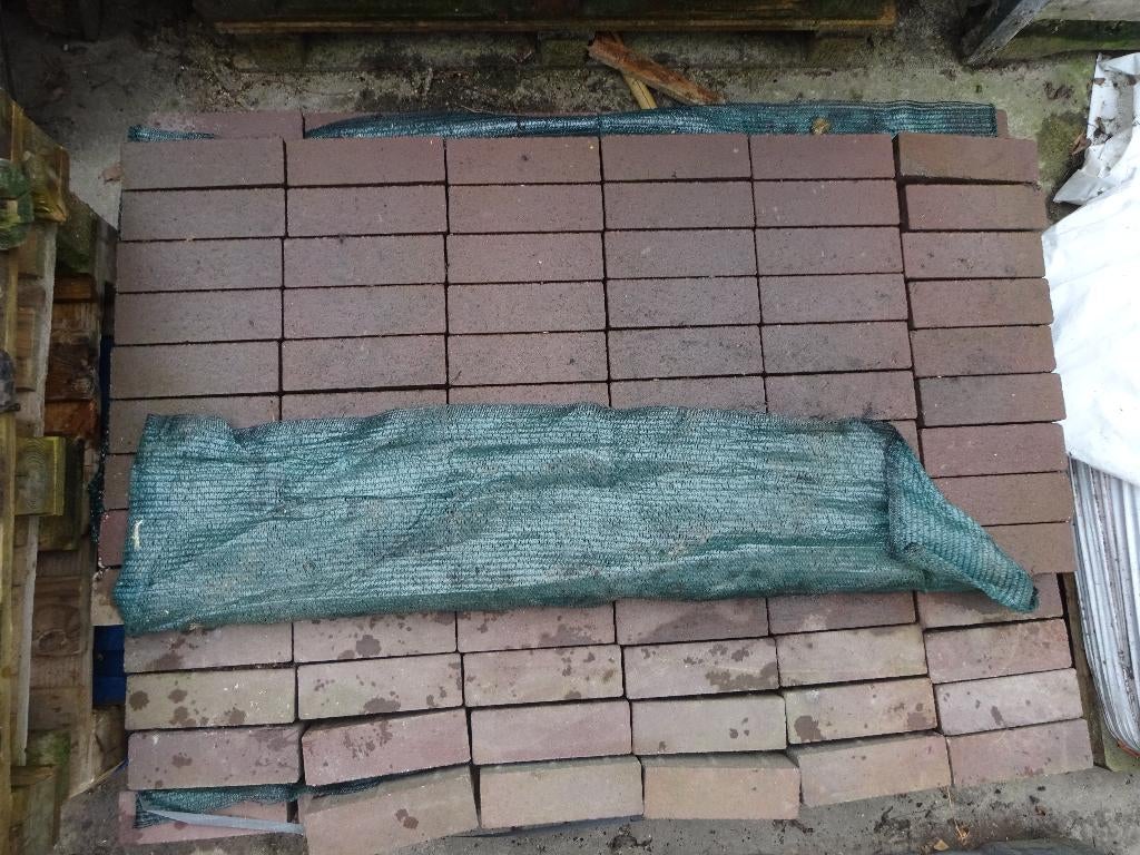 4 m2 rode betonklinkers, Tuin en Terras, Ophalen, Klinkers, Nieuw, Minder dan 5 m²