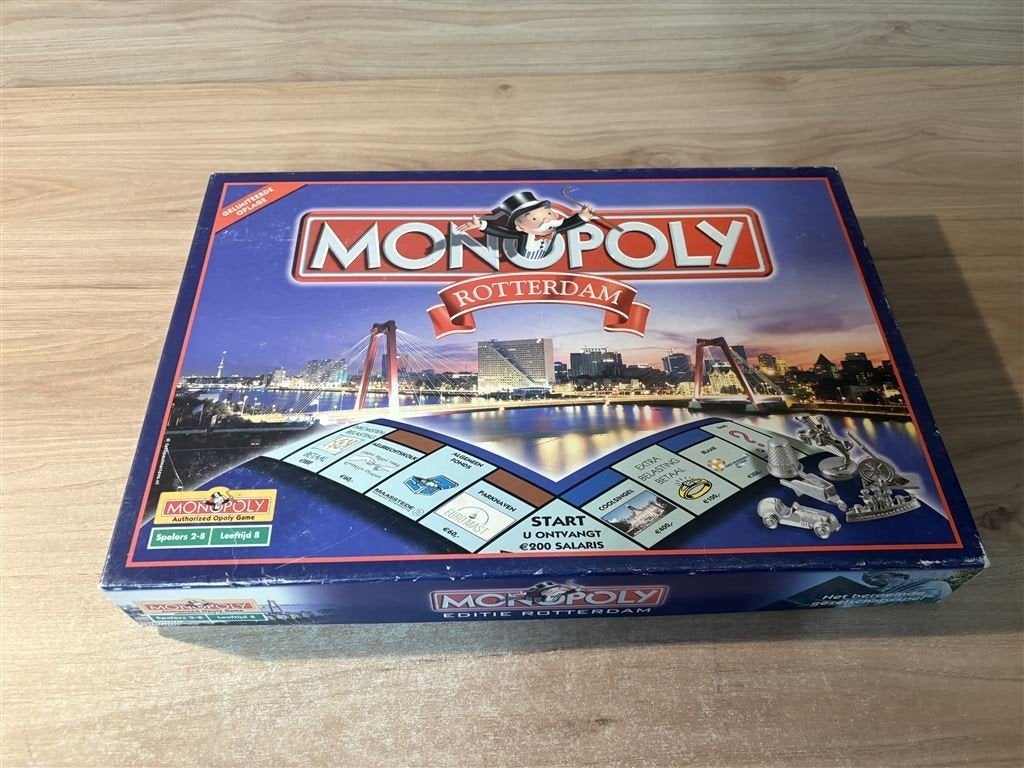 monopoly rotterdam - s7052, Hobby en Vrije tijd, Gezelschapsspellen | Bordspellen, Ophalen of Verzenden, Zo goed als nieuw