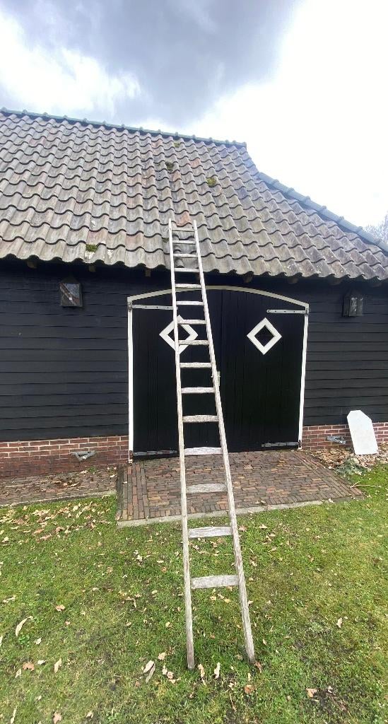 houten ladder, Ophalen, Gebruikt