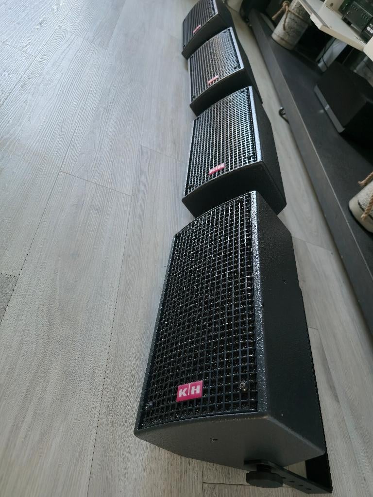 Klein + Hummel PRO X6 Speakers (4X), Audio, Tv en Foto, Luidsprekers, Gebruikt, Front, Rear of Stereo speakers, 120 watt of meer