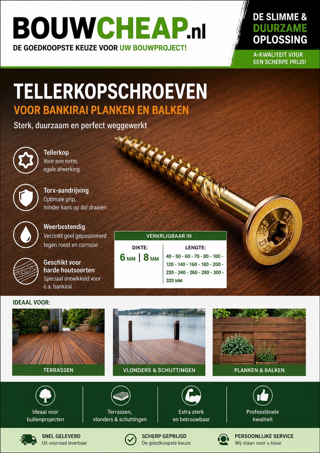 Tuinhout toebehore