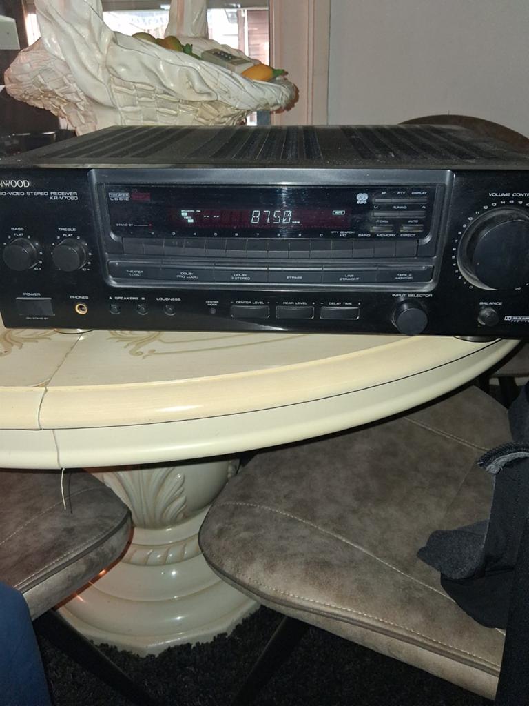 Kenwood KR-V7060 Audio-Video Stereo Receiver, Audio, Tv en Foto, Versterkers en Receivers, Ophalen, Gebruikt, Stereo, Overige merken