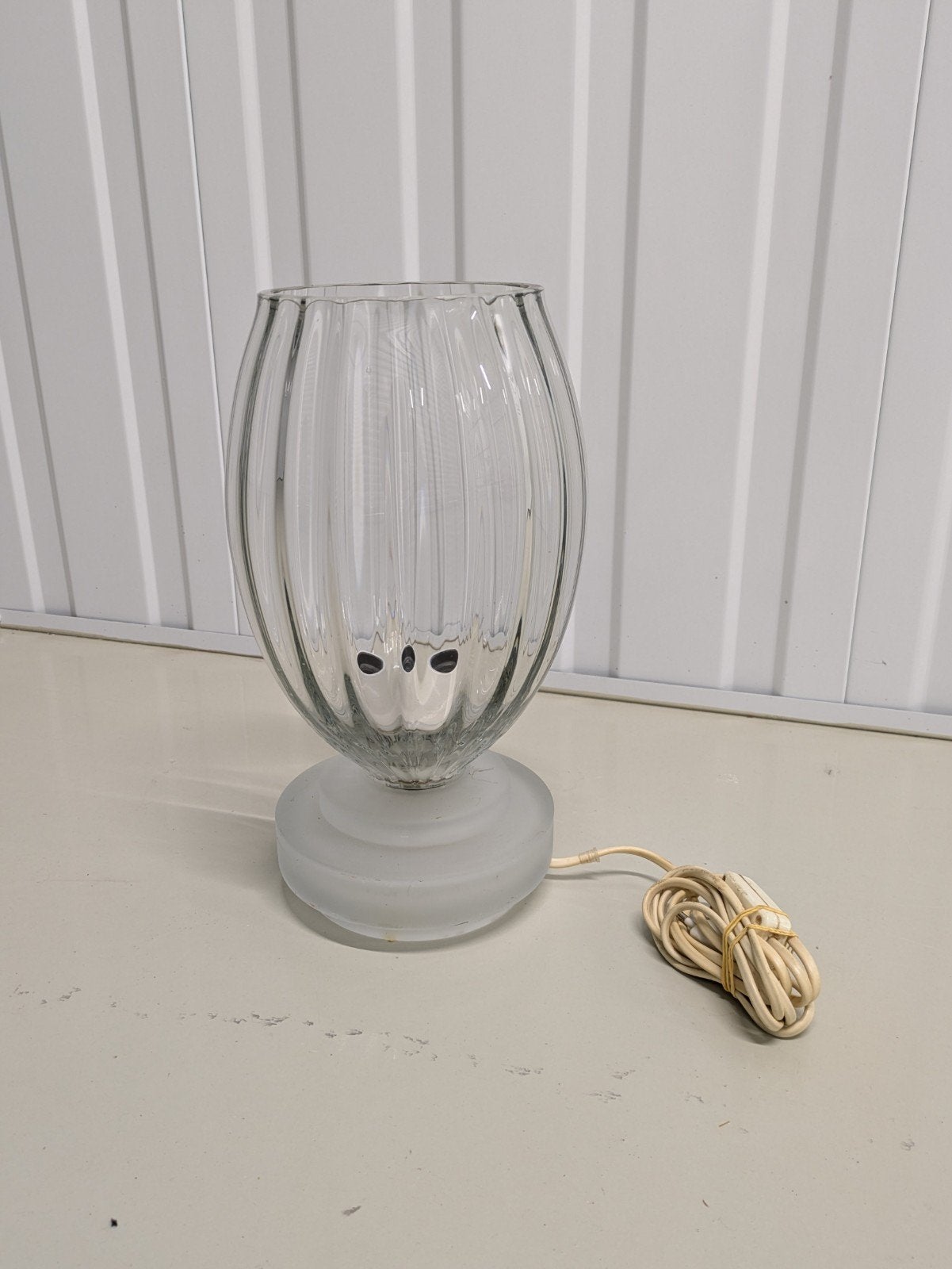 Vintage Lamp Tafellamp Jaren 70 Glazen lamp, Verzamelen, Ophalen of Verzenden, Zo goed als nieuw, Overige typen