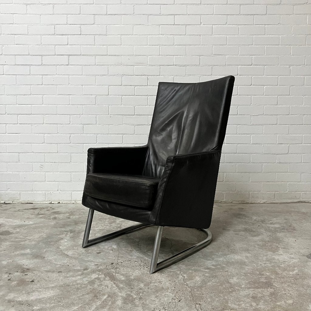 Leren design fauteuil Montis Madonna Gerard van den Berg, Huis en Inrichting, Ophalen, Gebruikt, 75 tot 100 cm, 50 tot 75 cm