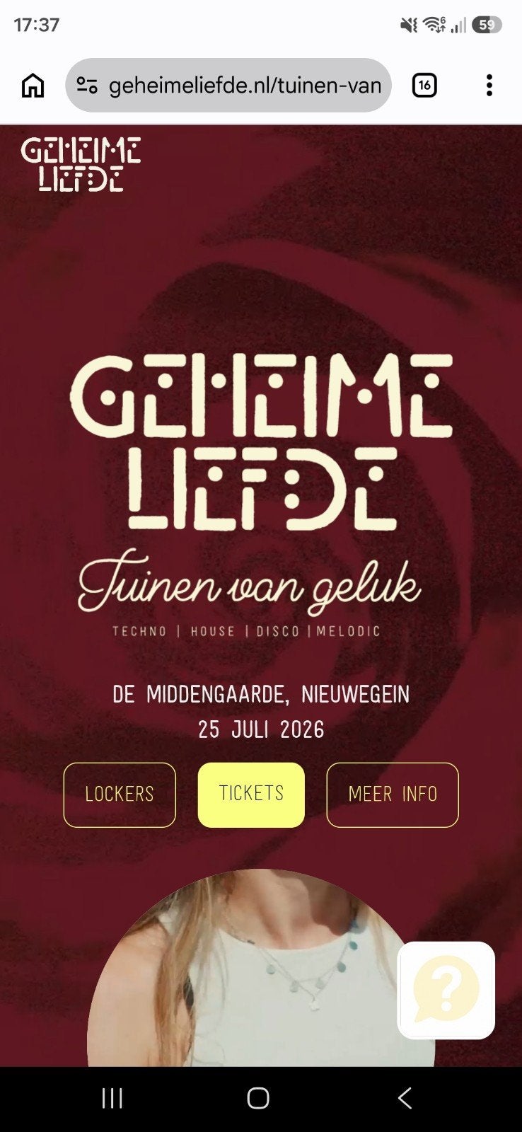 2 tickets Geheime Liefde: Tuinen van Geluk, Tickets en Kaartjes, Twee personen